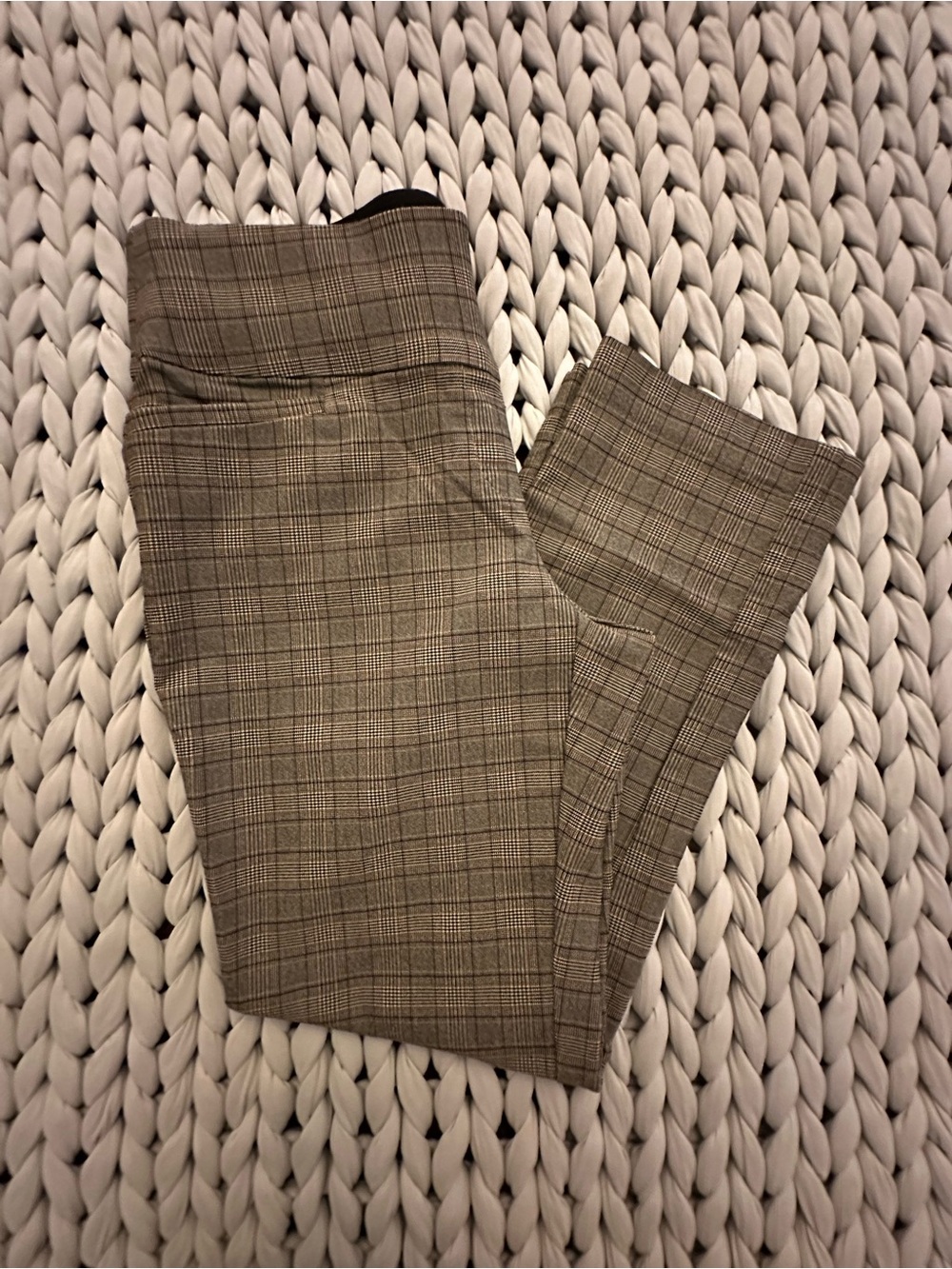 Apt. 9 Gray Plaid Straight-Stretch Leg Pants